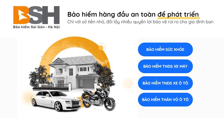 Bảo hiểm vật chất xe ô tô BSH tại TP Vinh Nghệ An